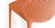Dot Tanga Orange Stackable Dining Chair - Gallery View 6 of 11.