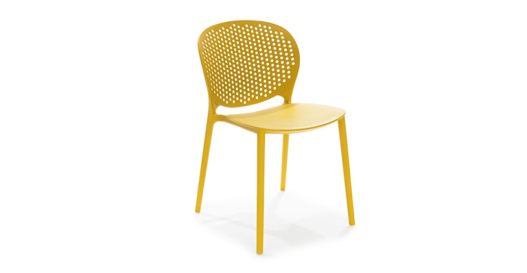 Dot Sun Yellow Dining Chair - Primary View 1 of 11 (Open Fullscreen View).