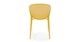 Dot Sun Yellow Stackable Dining Chair - Gallery View 5 of 11.