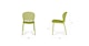 Dot Citrus Green Stackable Dining Chair - Gallery View 12 of 12.