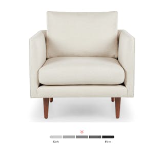 Article Burrard Ivory White Armchair