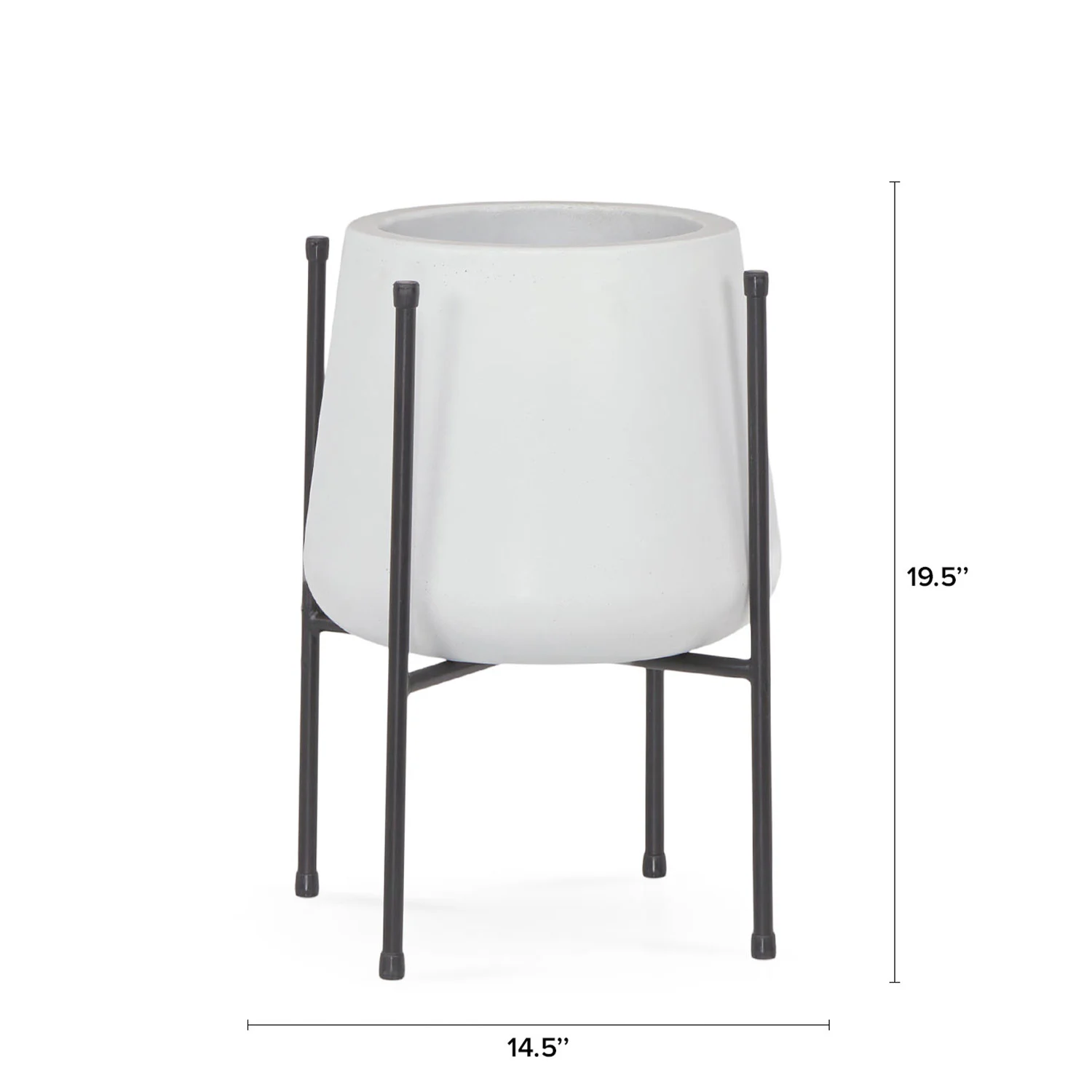 Tuva Narrow White Planter Set for Indoor/Outdoor Use