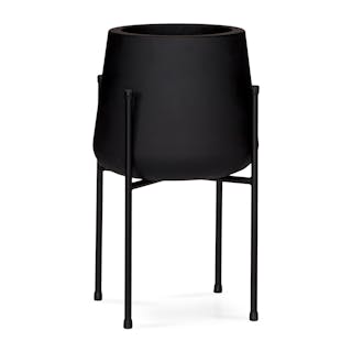 Tuva Narrow Indoor/Outdoor Planter Set - Black