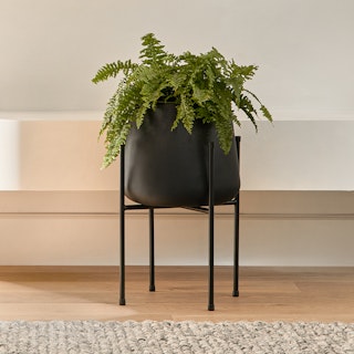 Tuva Narrow Indoor/Outdoor Planter Set - Black