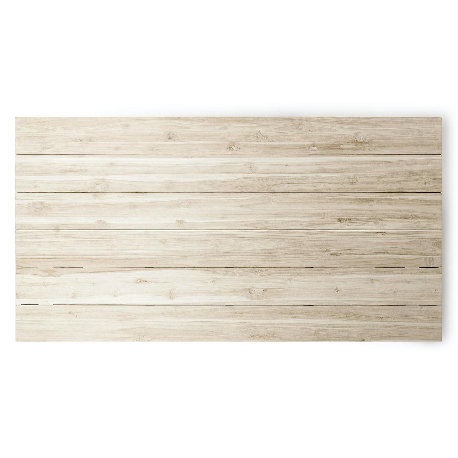 Natural Teak Wood Rectangle 8-Person Outdoor Dining Table | Teaka