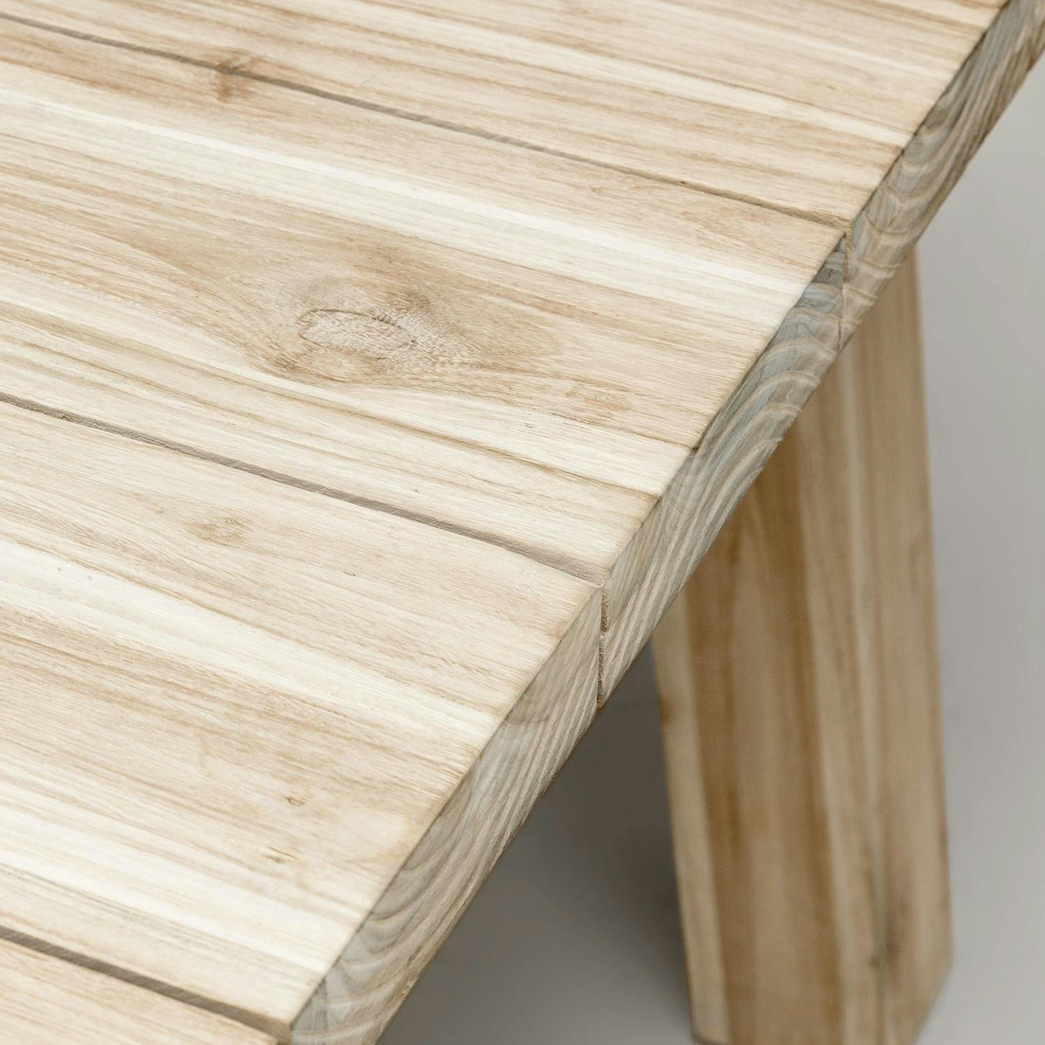 Natural Teak Wood Rectangle 8-Person Outdoor Dining Table | Teaka