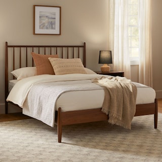 Lenia Full Bed - Walnut