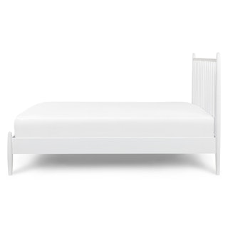 White Full/Double Bed w/ Spindle Headboard | Lenia Collection | Article