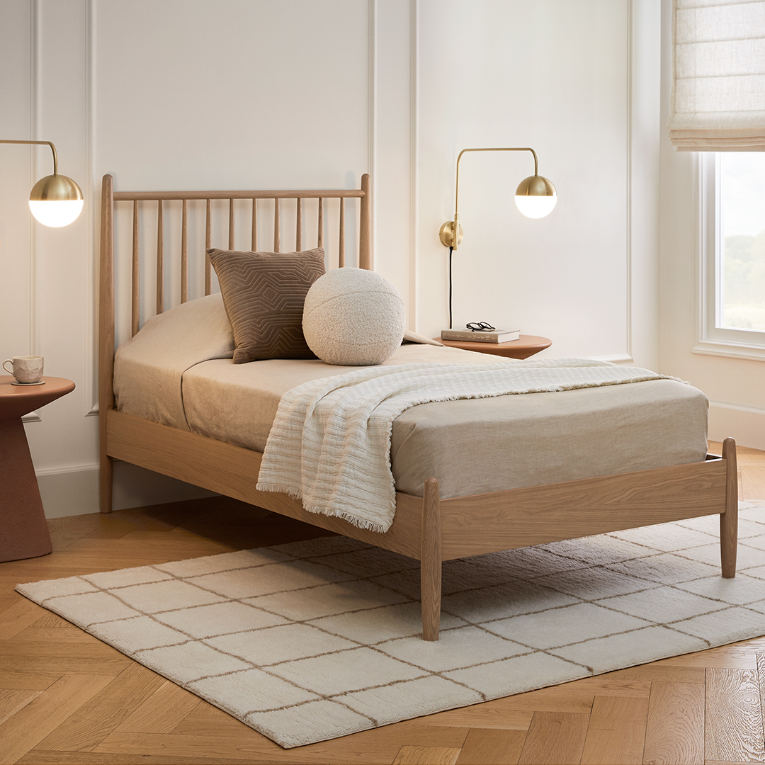 Oak headboard double hotsell