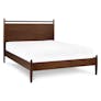 Lenia Full Panel Bed - Walnut