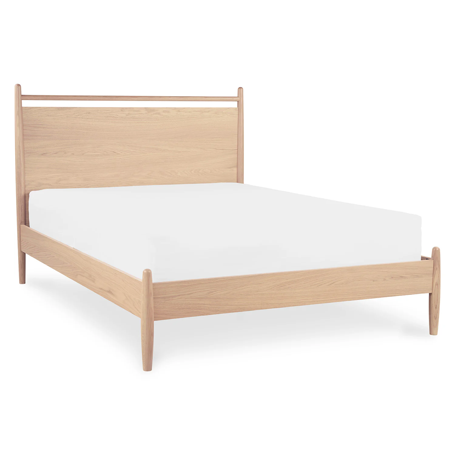 Lenia Full Panel Bed - White Oak