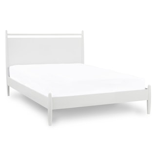 White Full/Double Bed w/ Panel Headboard | Lenia Collection | Article