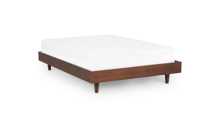 Basi Walnut Full Bed Frame - Primary View 1 of 10 (Open Fullscreen View).