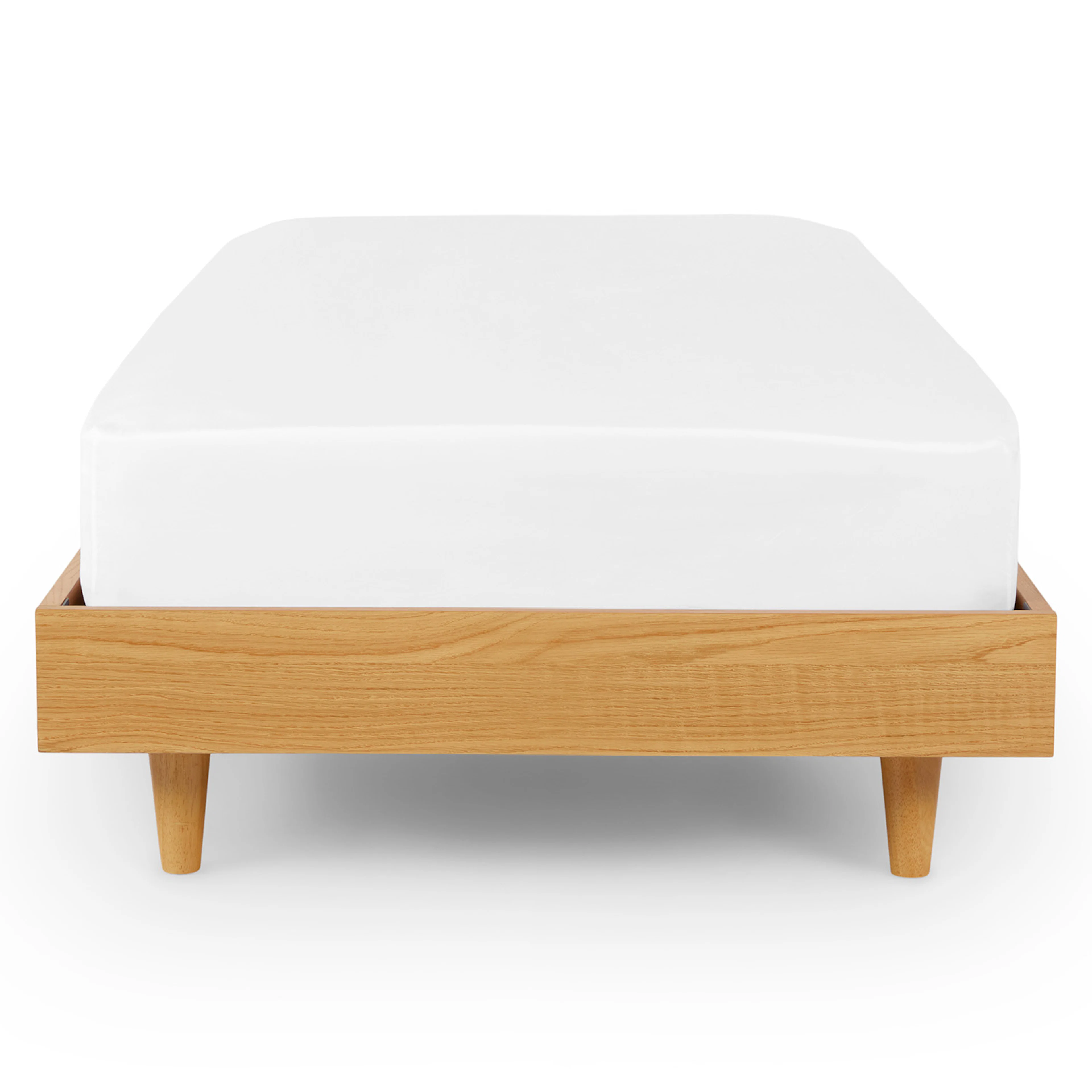 Basi Twin Bed Frame Oak - Modern Minimalist Design