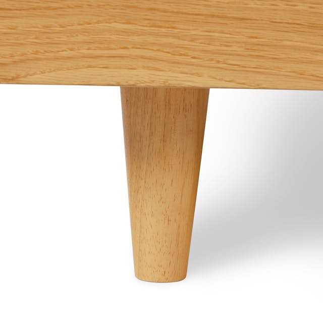 Oak Wood TwinSized Platform Bed Frame Basi Article