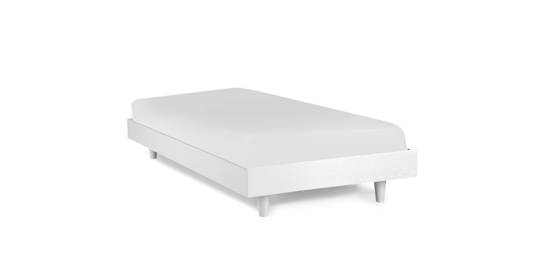Basi White Twin Bed Frame - Primary View 1 of 9 (Open Fullscreen View).