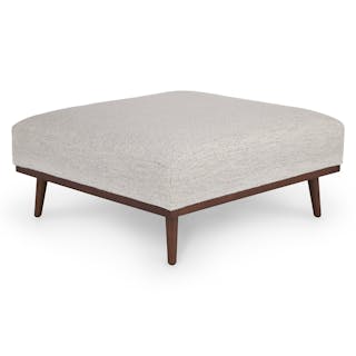 Rhett 38.5" Ottoman - Pepper Ivory