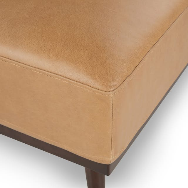 Rhett Charme Tan Ottoman | Article