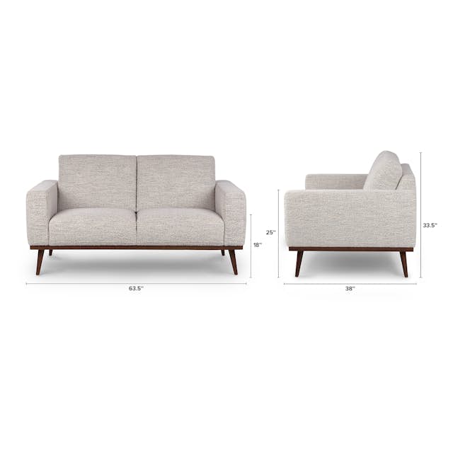 Rhett Pepper Ivory Lounge Chair | Article