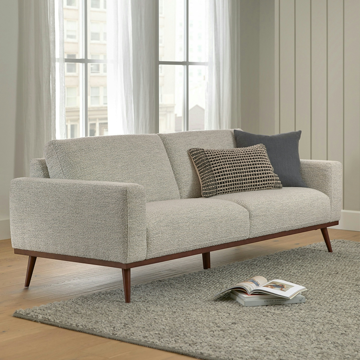 Rhett Pepper Ivory Sofa | Article