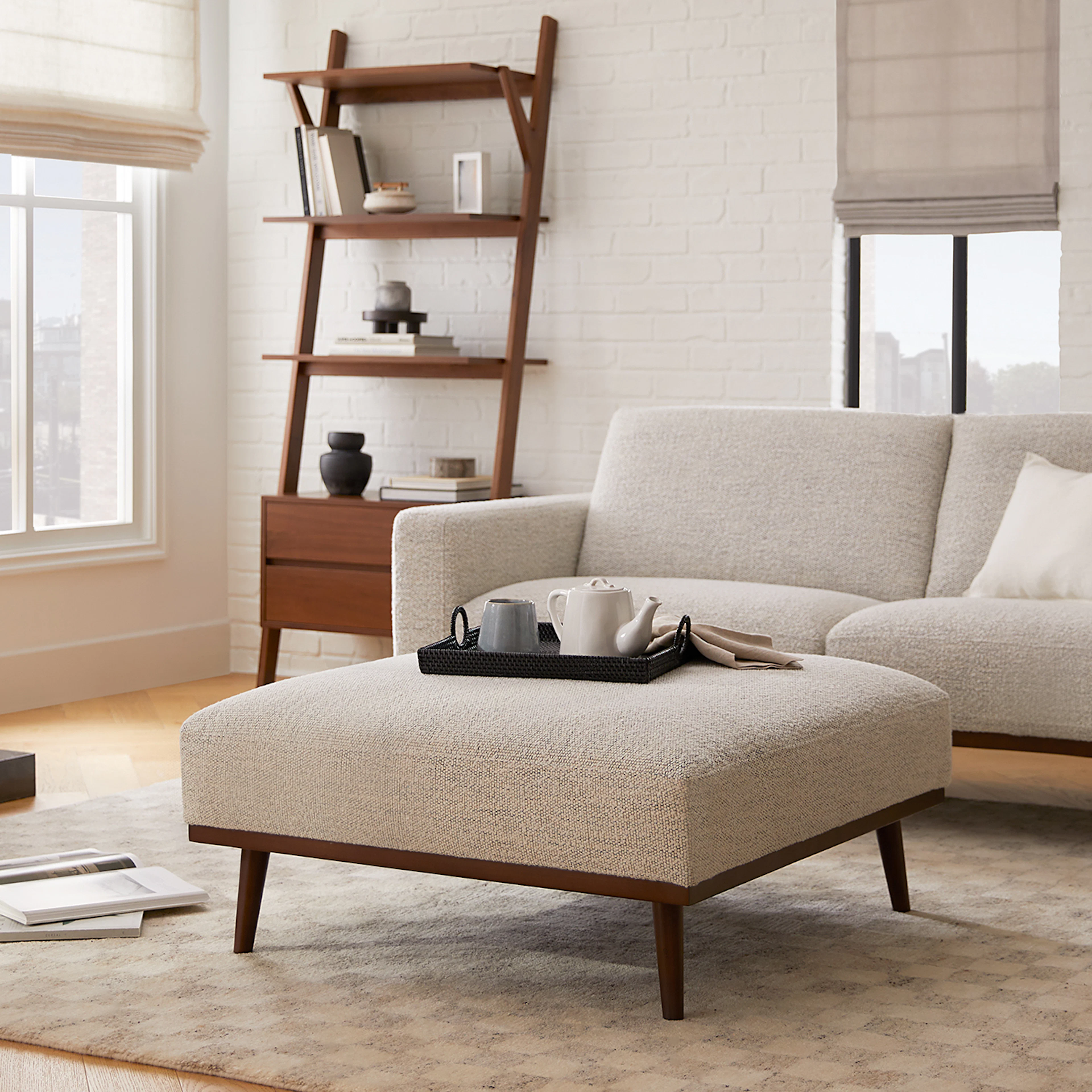 Rhett 84" Sofa - Pepper Ivory