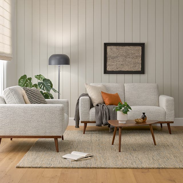 Rhett Pepper Ivory Lounge Chair | Article