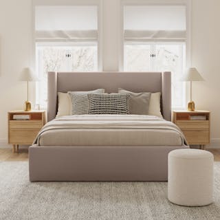 Calabri Queen Upholstered Bed - Napa Quartz