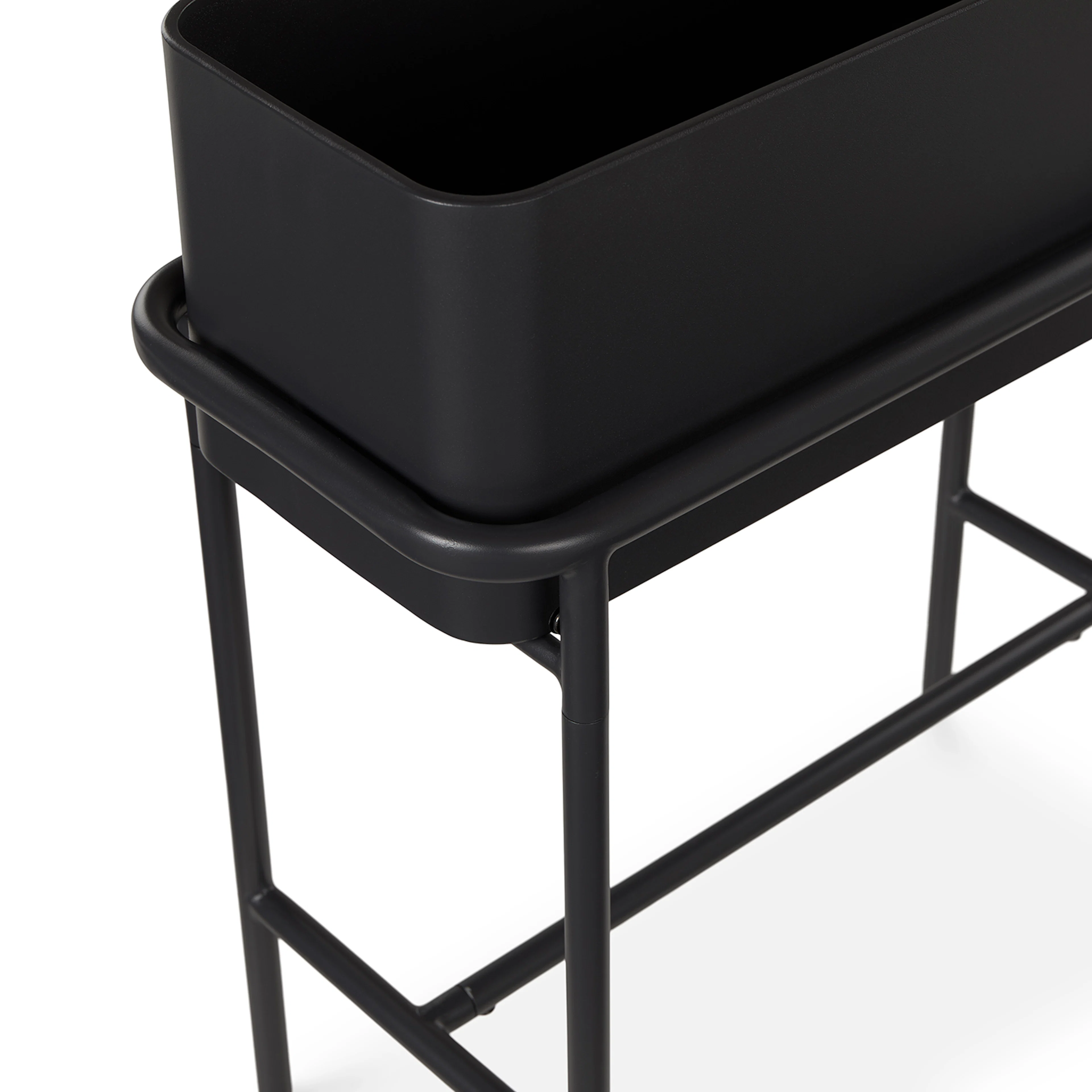 Marais Tall Black Outdoor Planter - Stylish & Durable