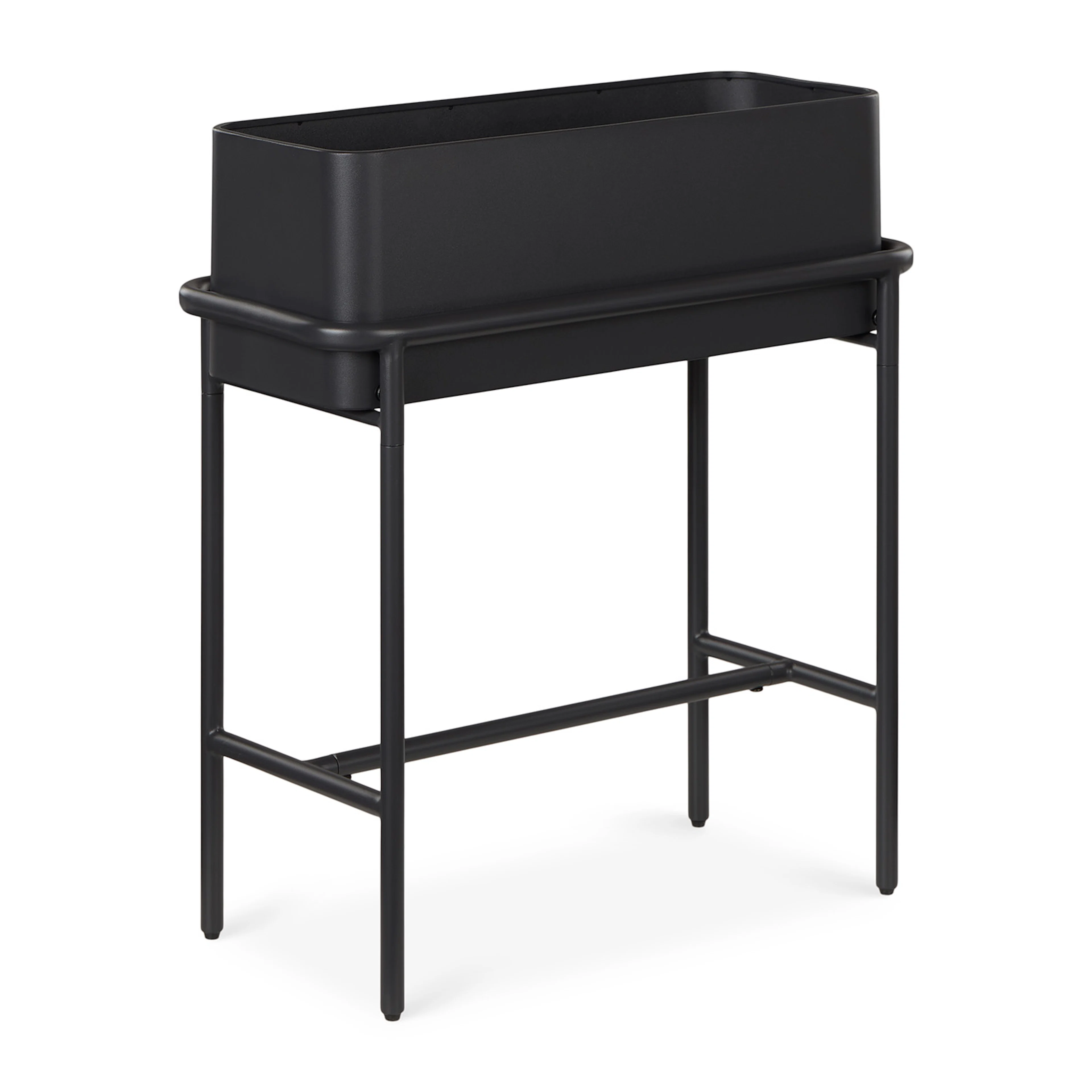 Marais Tall Black Outdoor Planter - Stylish & Durable