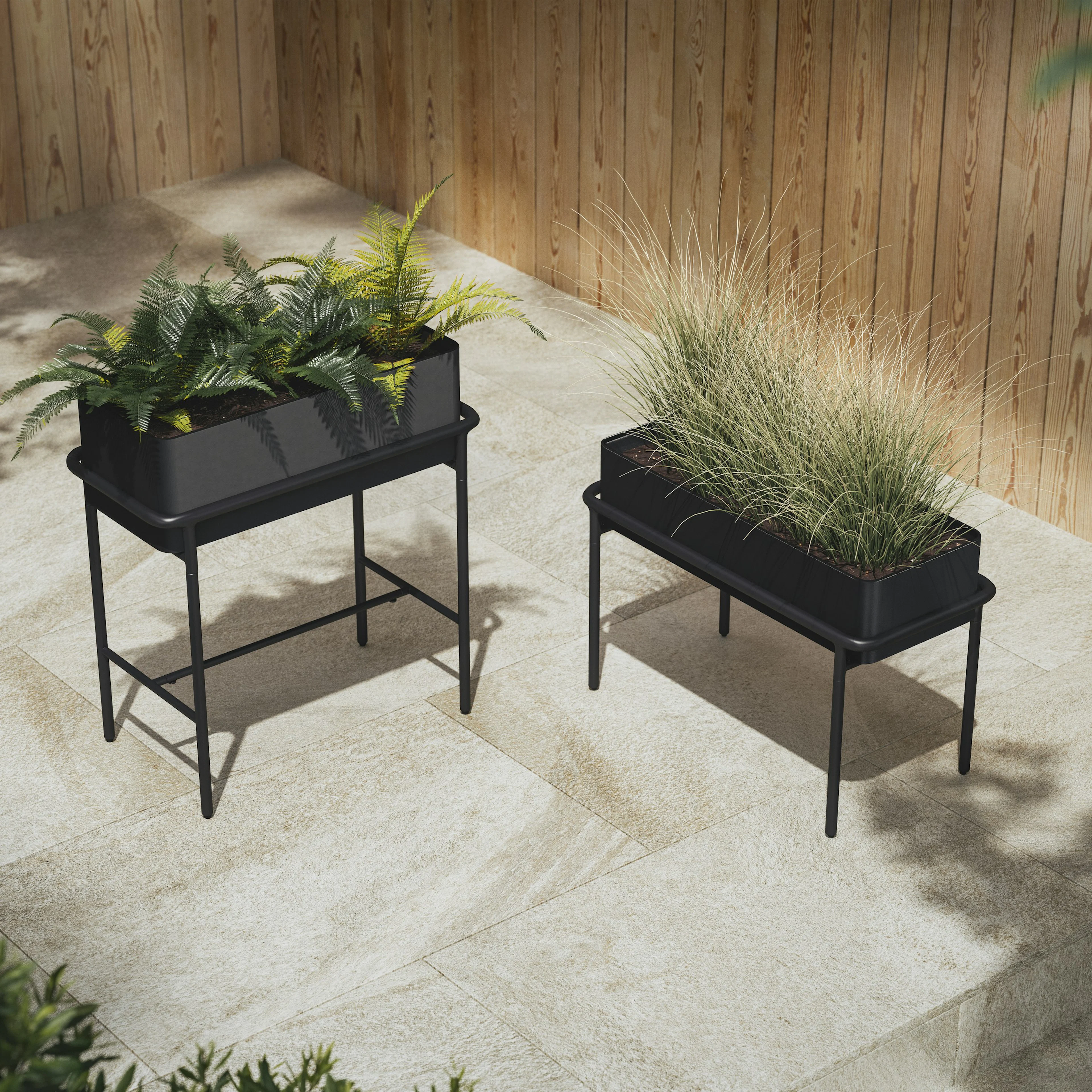 Marais Tall Black Outdoor Planter - Stylish & Durable