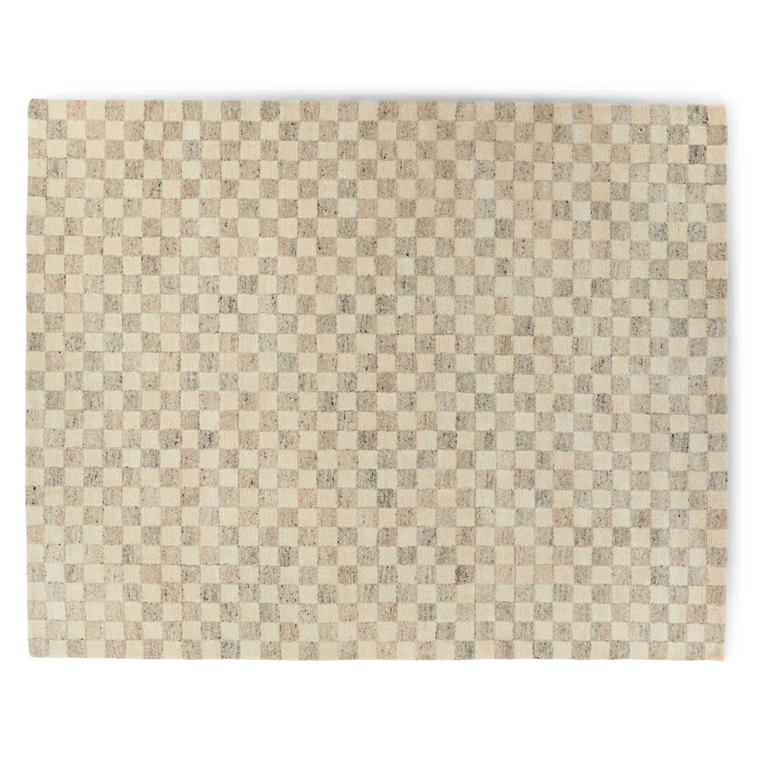 Murray 8 x 10 Wool Rug - Checkered Gray