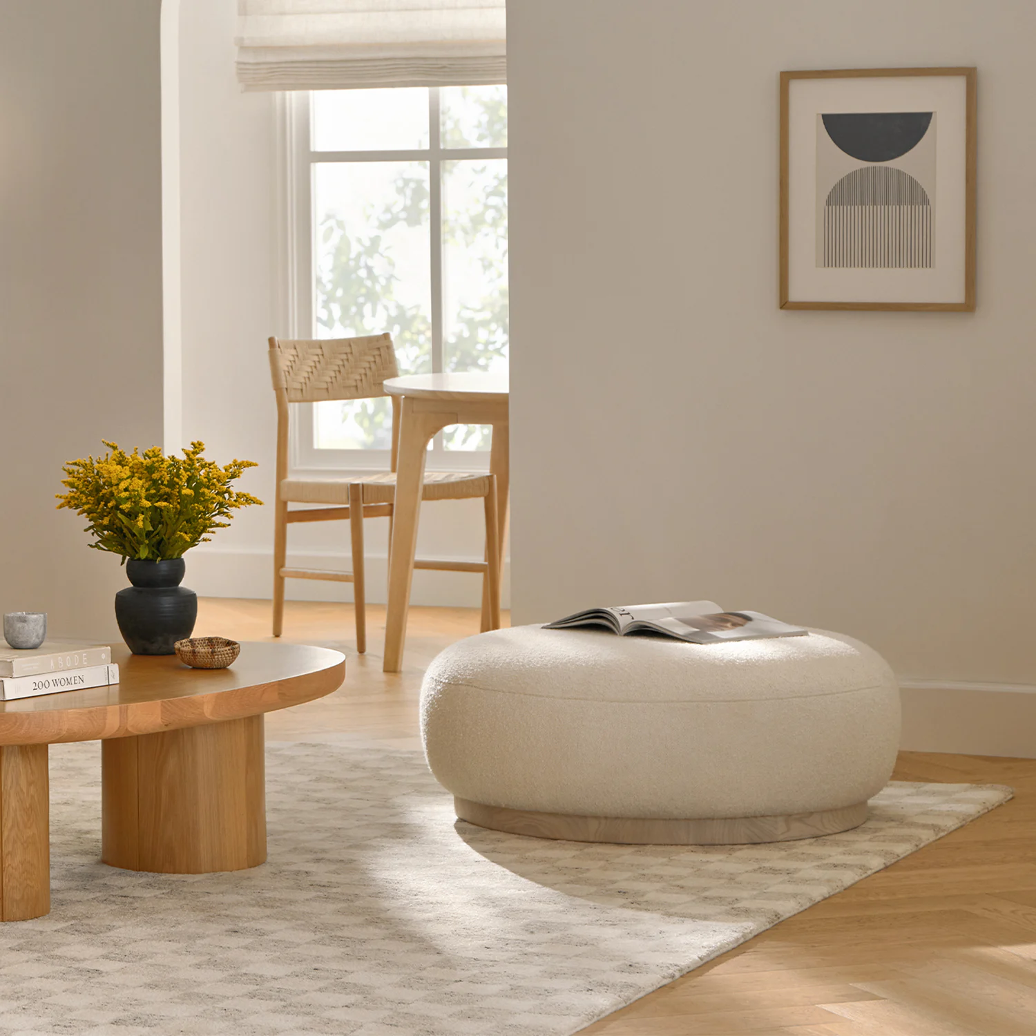 Murray 8 x 10 Wool Rug - Checkered Gray