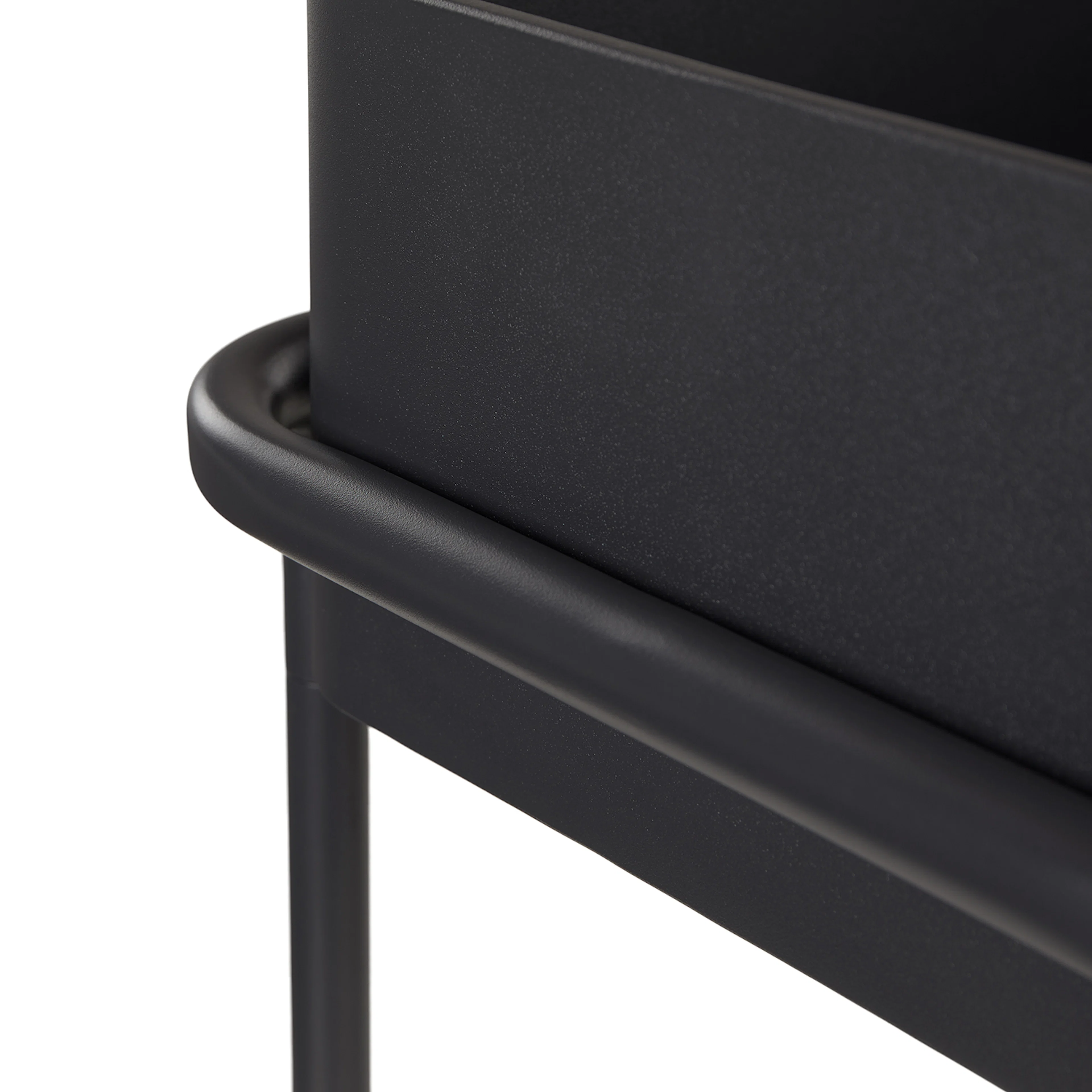 Marais Outdoor Low Planter Black - Stylish & Durable