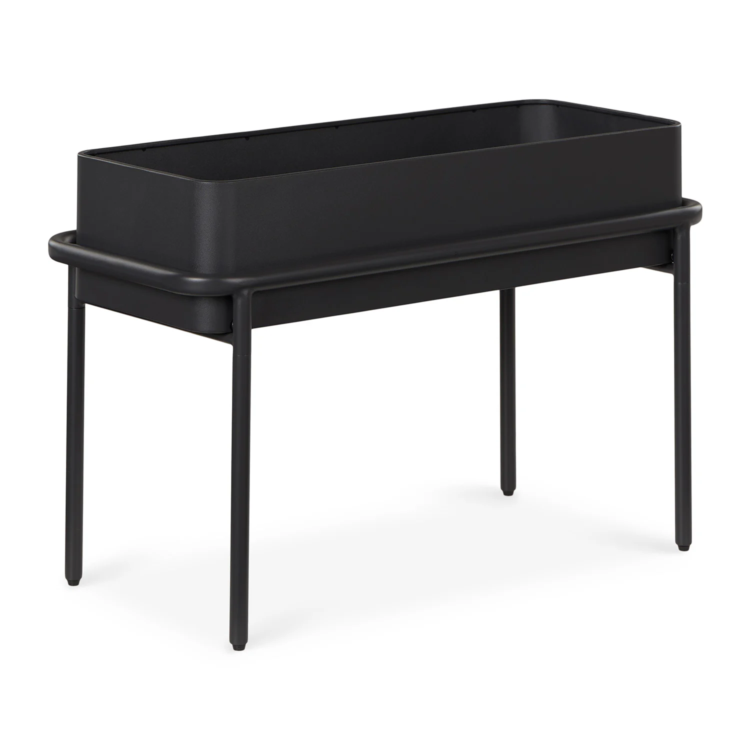 Marais Outdoor Low Planter Black - Stylish & Durable