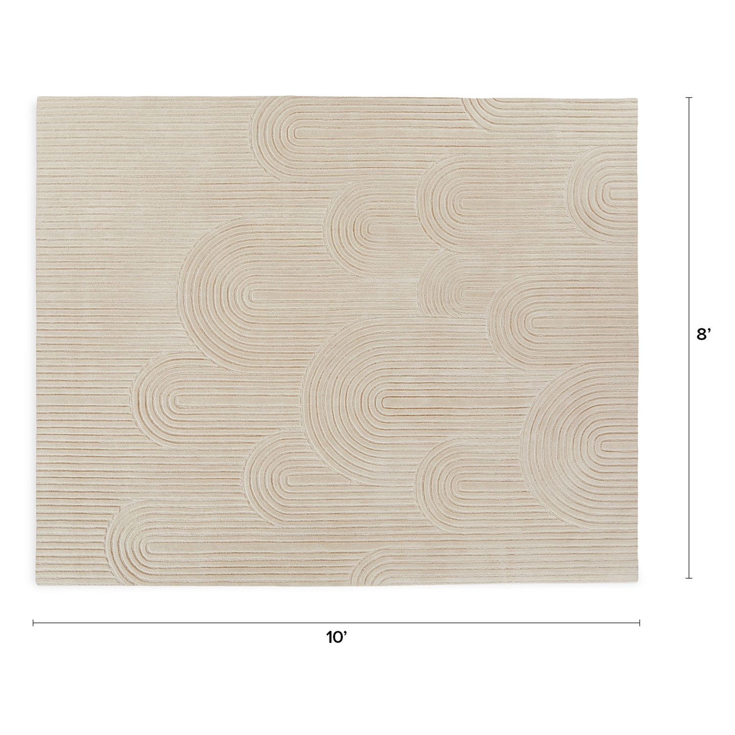 Clem Arch Cream Rug 8 x 10 | Article