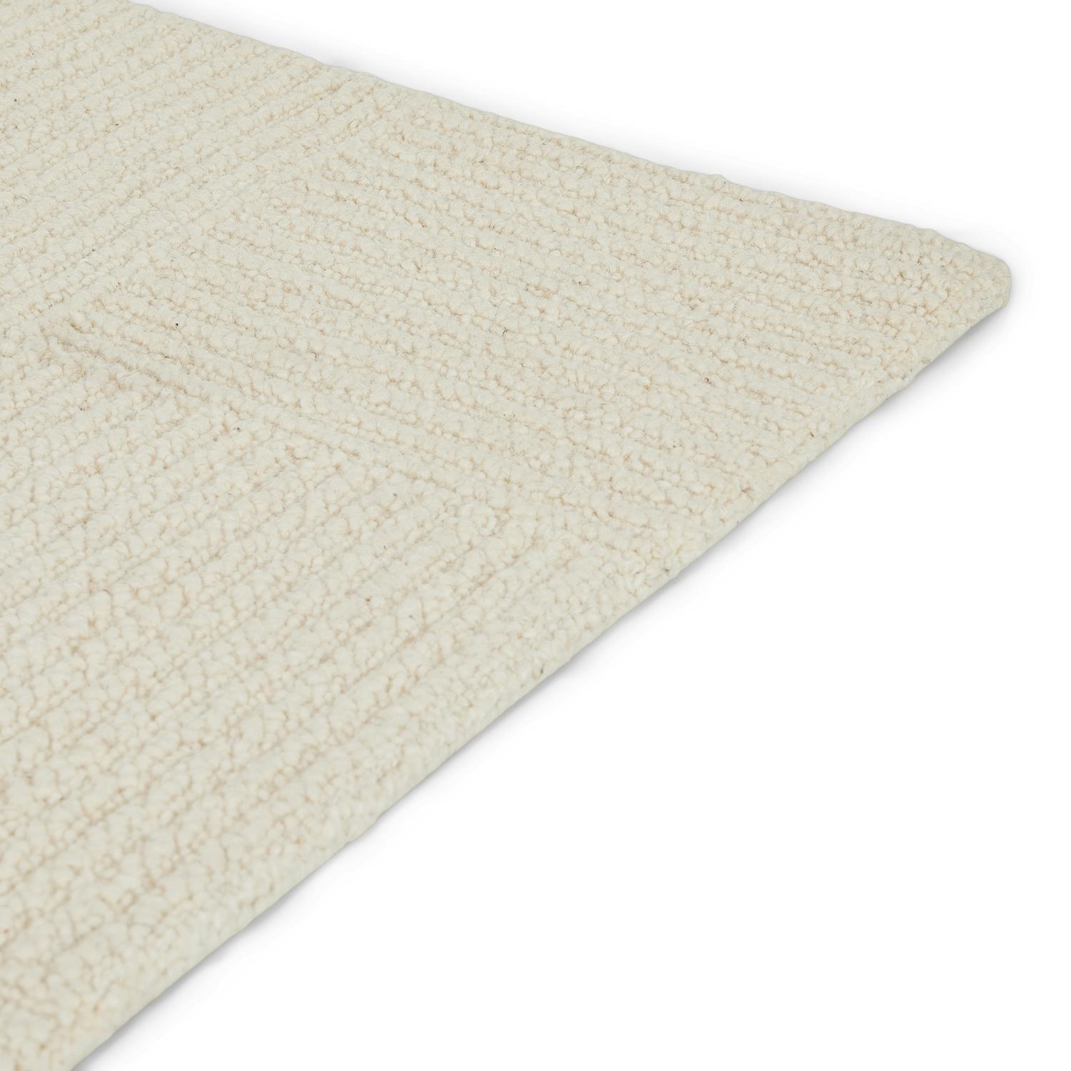 Ivory Grid Textured 9 x 12 Wool Rug | Clyde Collection | Article