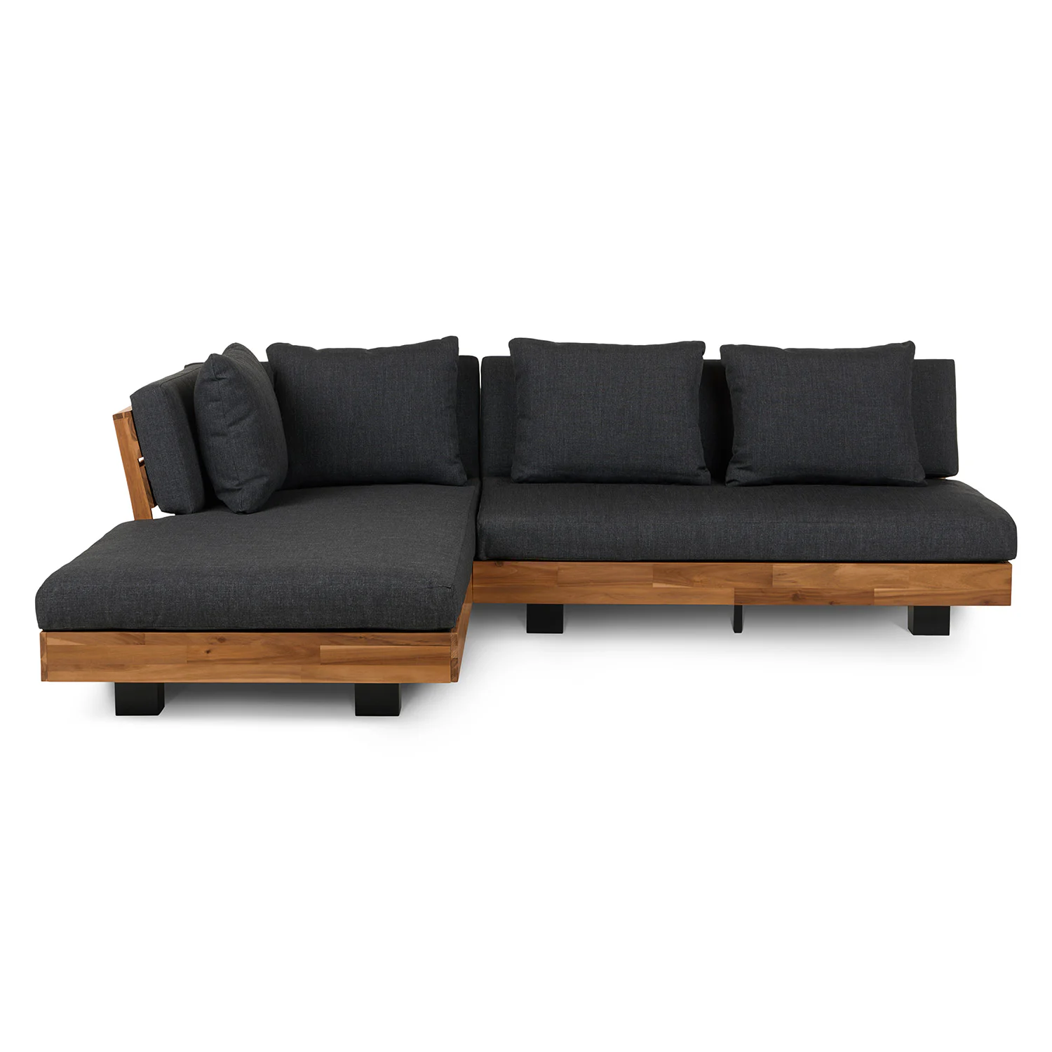 Lubek 82.5" Outdoor Low Left Sectional - Slate Gray