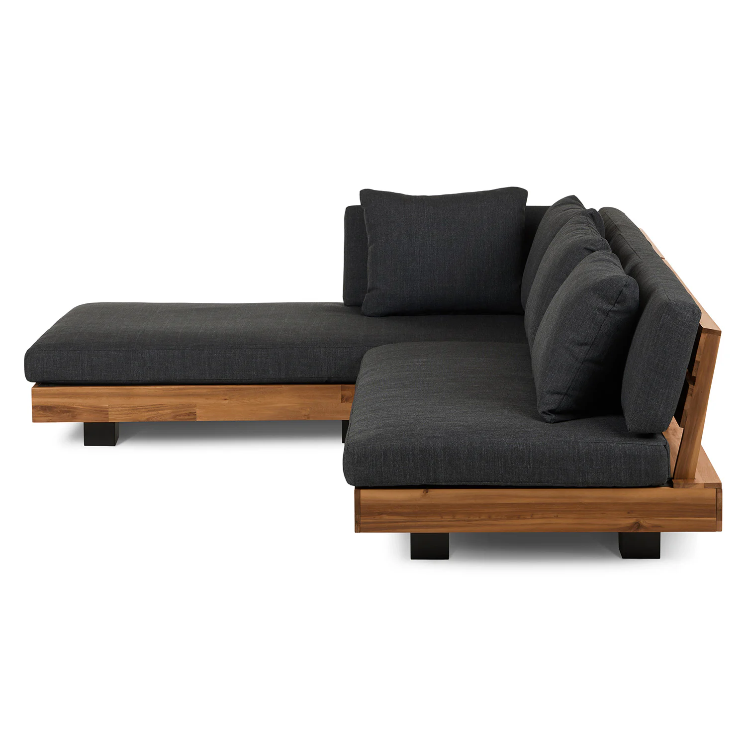 Lubek 82.5" Outdoor Low Left Sectional - Slate Gray