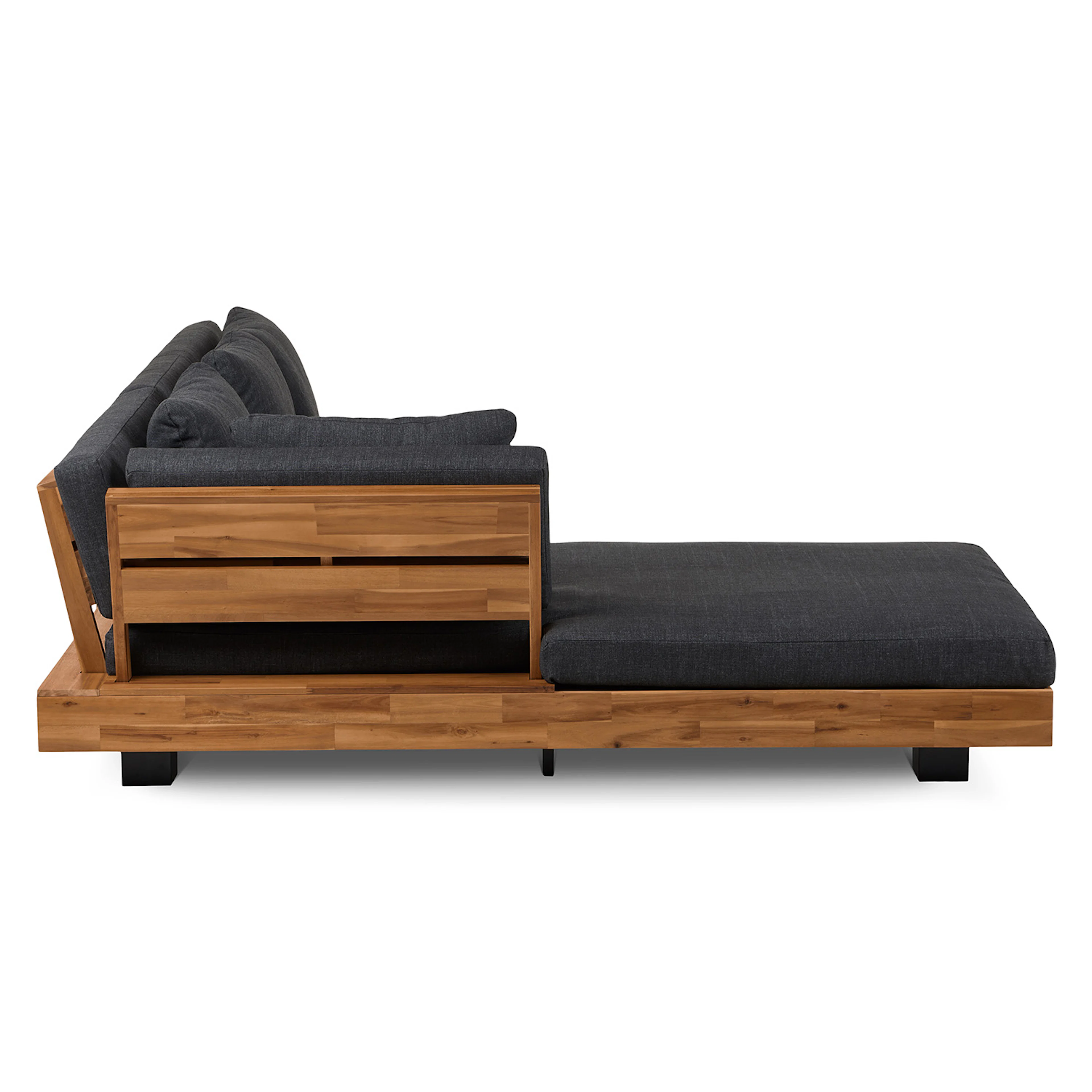 Lubek 82.5" Outdoor Low Left Sectional - Slate Gray