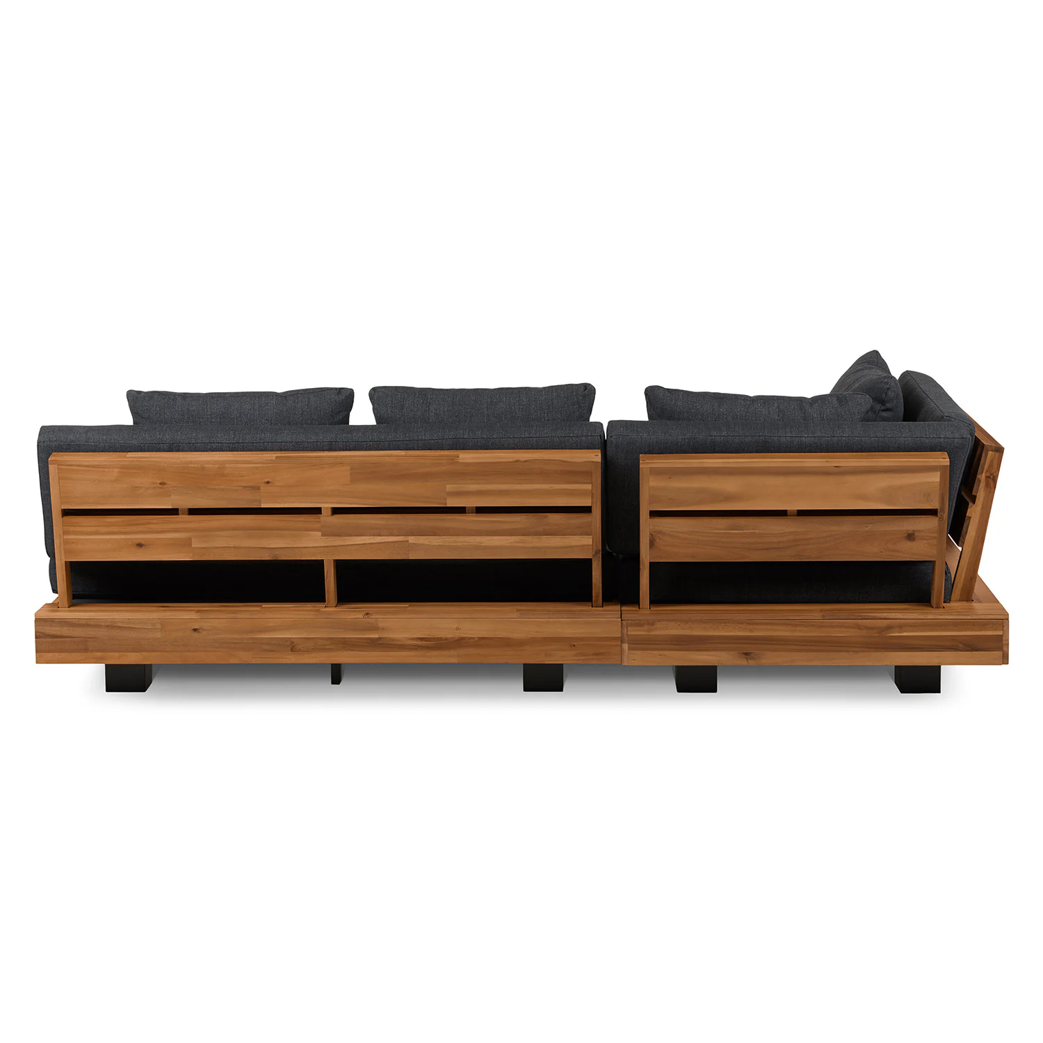 Lubek 82.5" Outdoor Low Left Sectional - Slate Gray