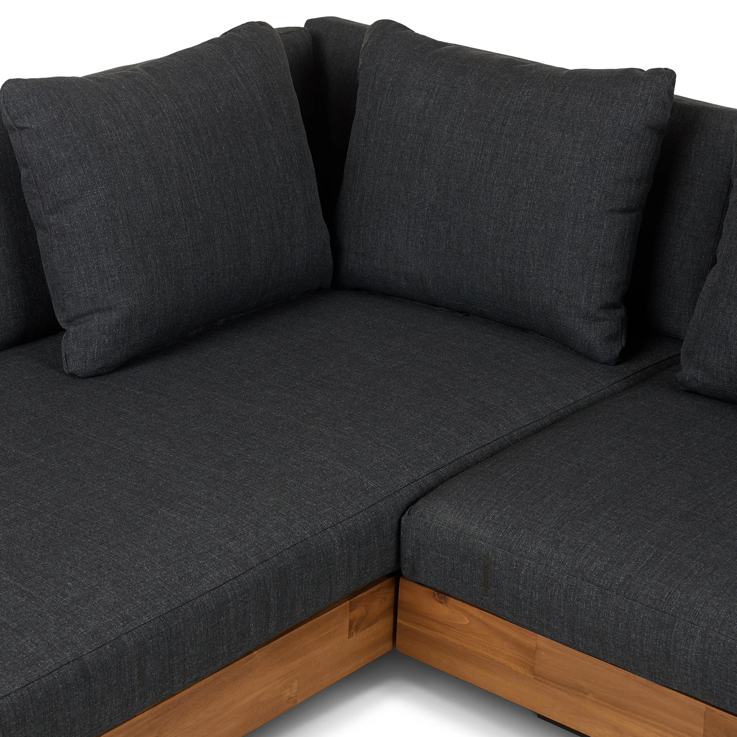 Lubek 82.5" Outdoor Low Left Sectional - Slate Gray