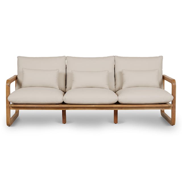 Laholm 88" Outdoor Sofa - Dravite Ivory | Stylish & Durable