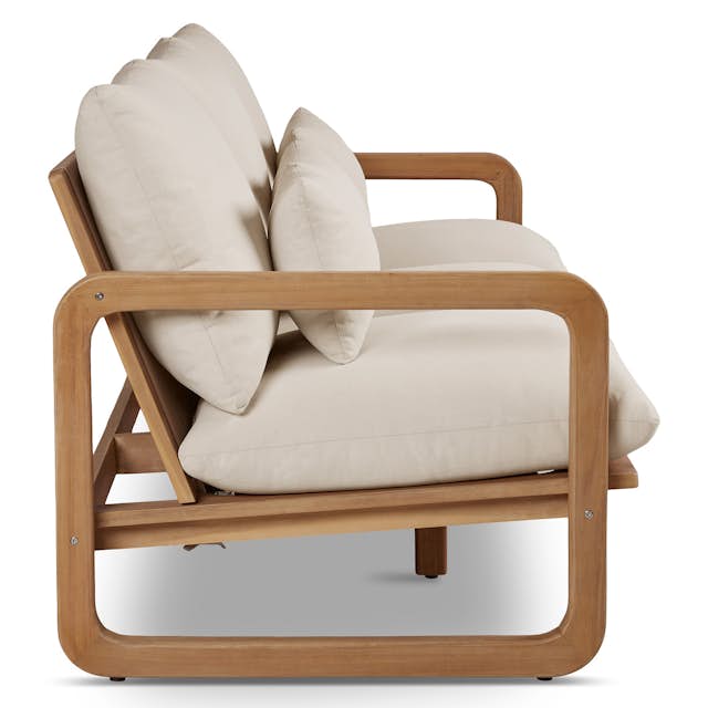 Laholm 88" Outdoor Sofa - Dravite Ivory | Stylish & Durable