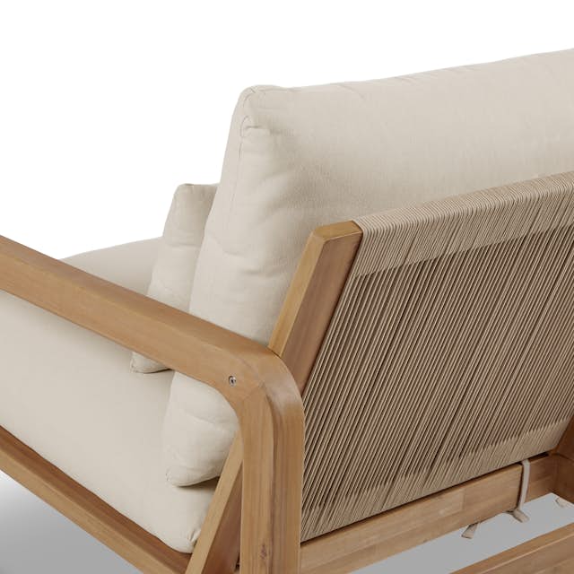 Laholm 88" Outdoor Sofa - Dravite Ivory | Stylish & Durable
