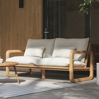 Laholm 70" Outdoor Loveseat - Dravite Ivory