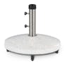 Solina Wheeled Umbrella Base - White Terrazzo
