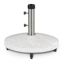 Solina Wheeled Umbrella Base - White Terrazzo
