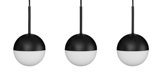 Ardeo Black Pendant Lamp Set
