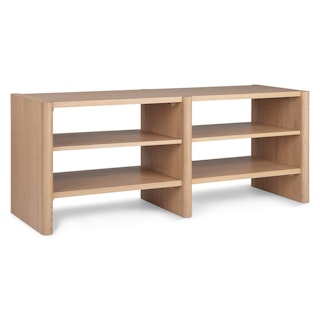 Torme 57" Bookcase, Short - White Oak