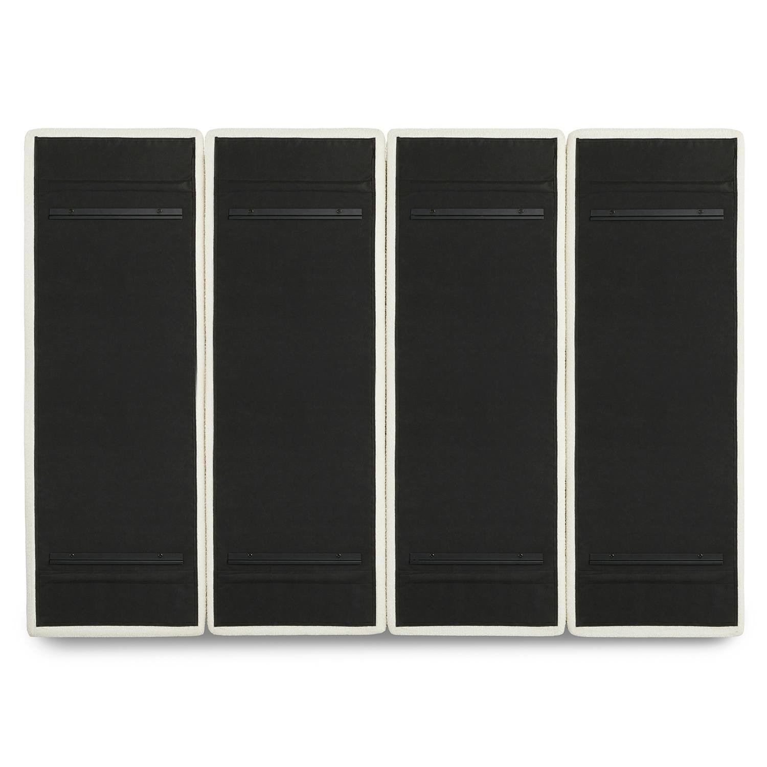 Noel Lunaria White Bouclé King Wall-Mounted 60